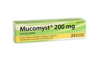 MUCOMYST 200 mg poretabl 25 kpl
