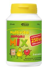 Multivita Juniori Mix monivitamiini kampanjapakkaus 250 purutabl