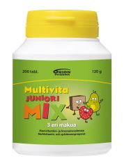 Multivita Juniori Mix monivitamiini 200 purutabl