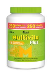 Multivita Plus monivitamiini kampanjapakkaus 250 tabl