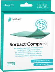 Sorbact Compress 7 cm x 9 cm 98131 10 KPL
