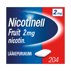 NICOTINELL FRUIT 2 mg lääkepurukumi 204 fol